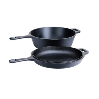SANTOS Set tava 2-dijelni lijevano željezo | Ø 27 cm